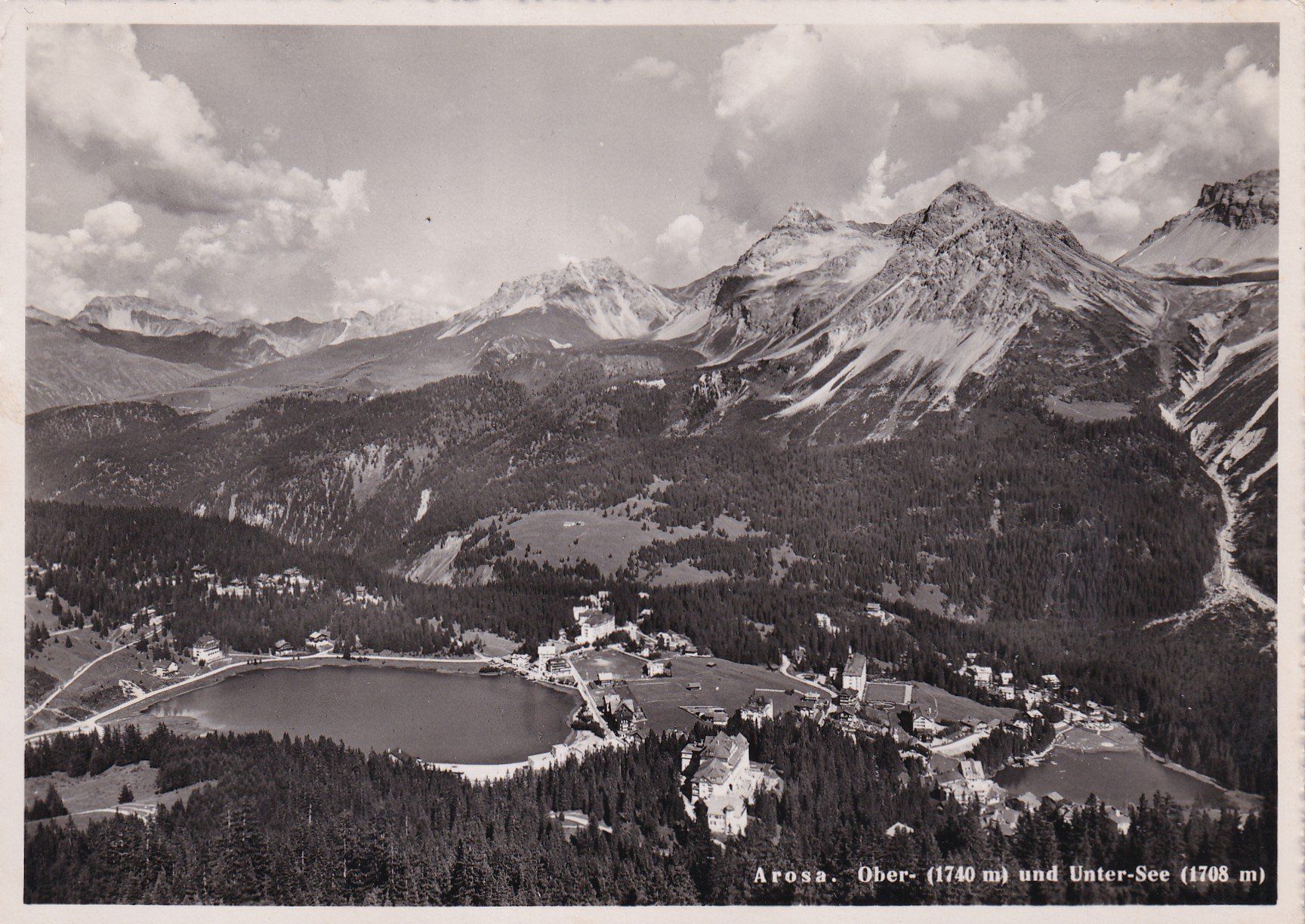 Cartoline postali: Arosa Ober und Unter-See  1947 – Usato da Cormoret venduto da Pascalll2001