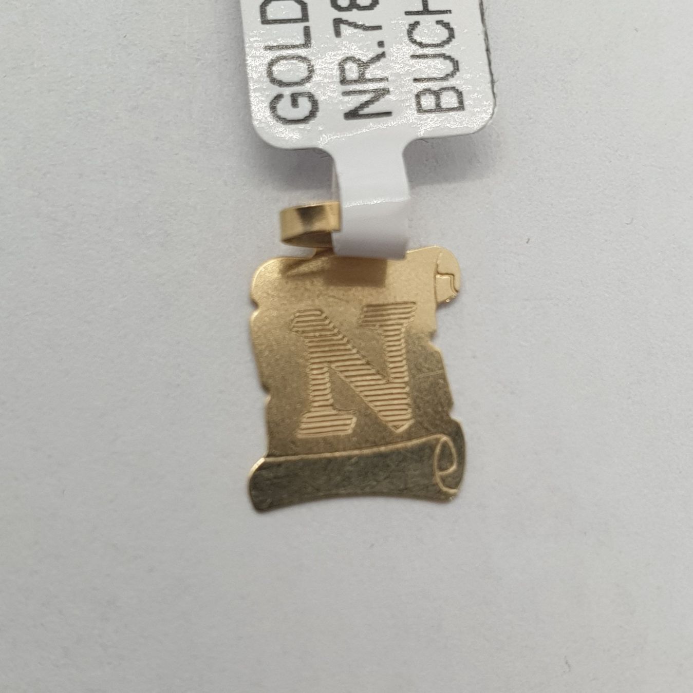 Ciondoli: Echt 14K Gold - Anhänger Buchstabe N – Usato da Luzern venduto da Luzern-Goldhaus