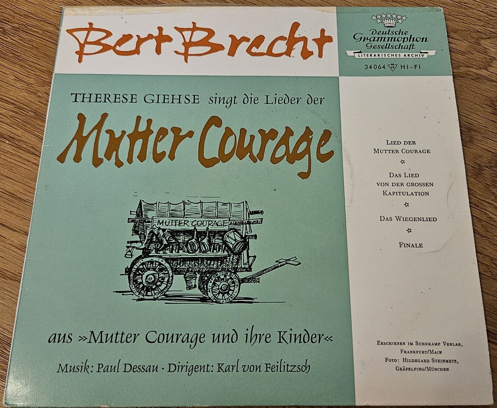 Vinyles: Vinyl-Single Brecht: Mutter Courage – D'occasion à Schaffhausen par asyouwestley