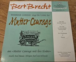Vinyl-Single Brecht: Mutter Courage