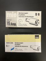 Sicherungspaket DII 500V – 3x 16A + 5x 20A – träge