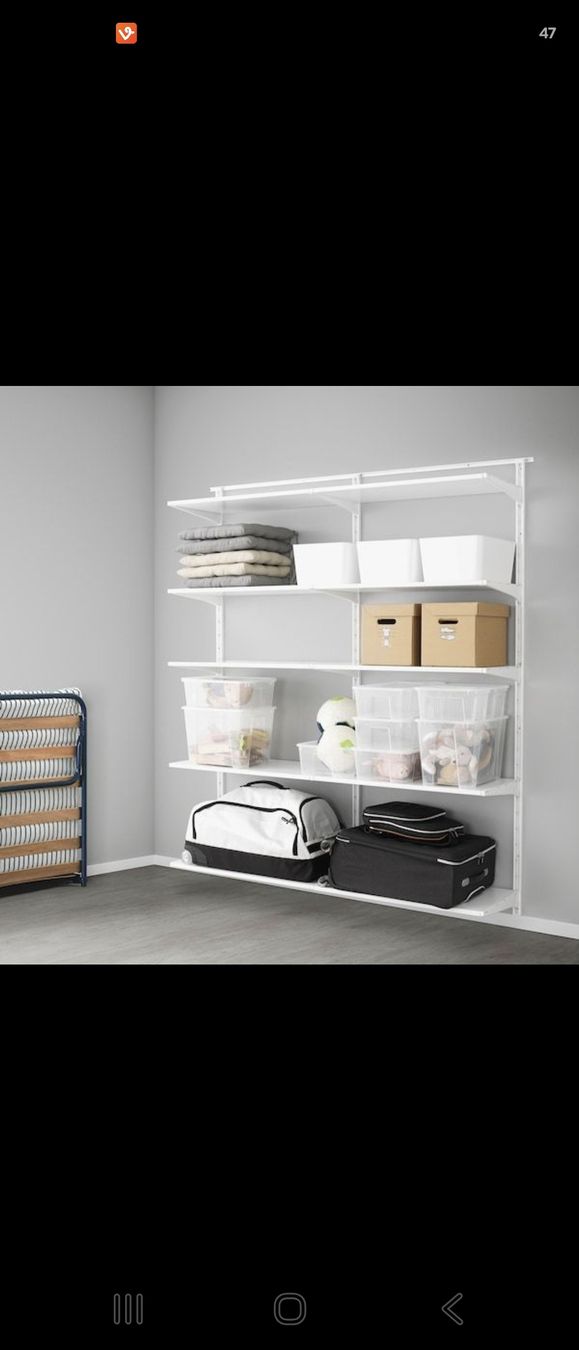 Schränke: IKEA ALGOT Wandsystem / offener Kleiderschrank – Gebraucht aus Huttwil von Rahanny01 3