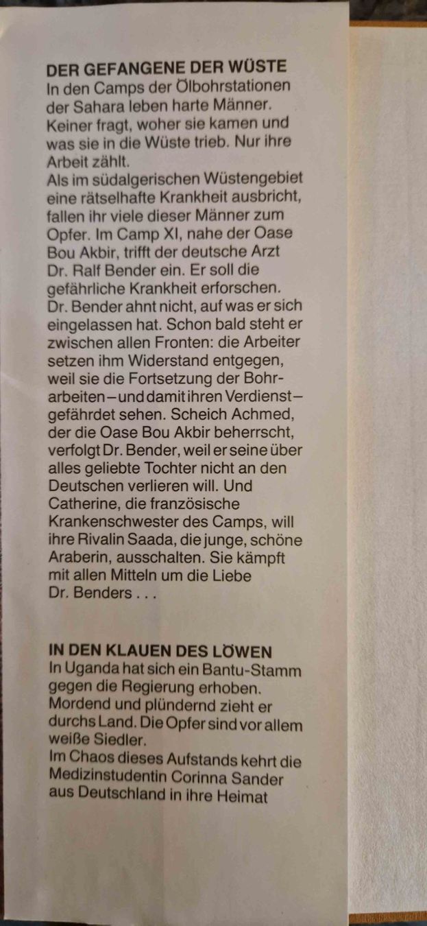 Libri: Konsalik - Der Gefangene der Wüste – Usato da Schwanden GL venduto da Afredolino 1