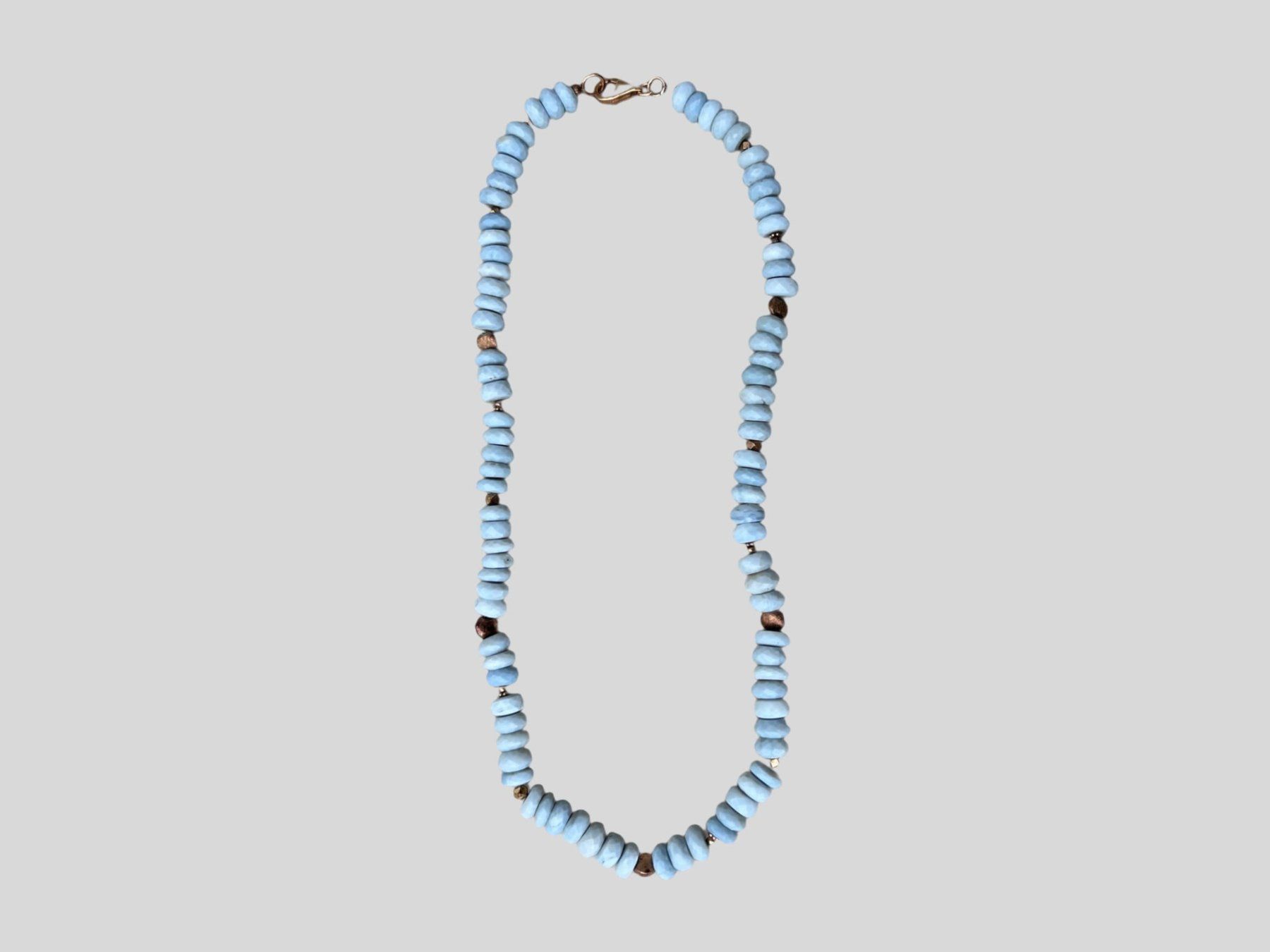 Catenine: AB 1.- Collier aus Chalcedon und Silber Elementen – Usato da Wohlenschwil venduto da Amadeus-Auctions 2