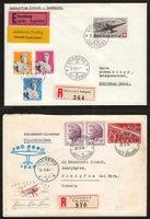 1944/1946 : 2 Sonderflüge auf Brief