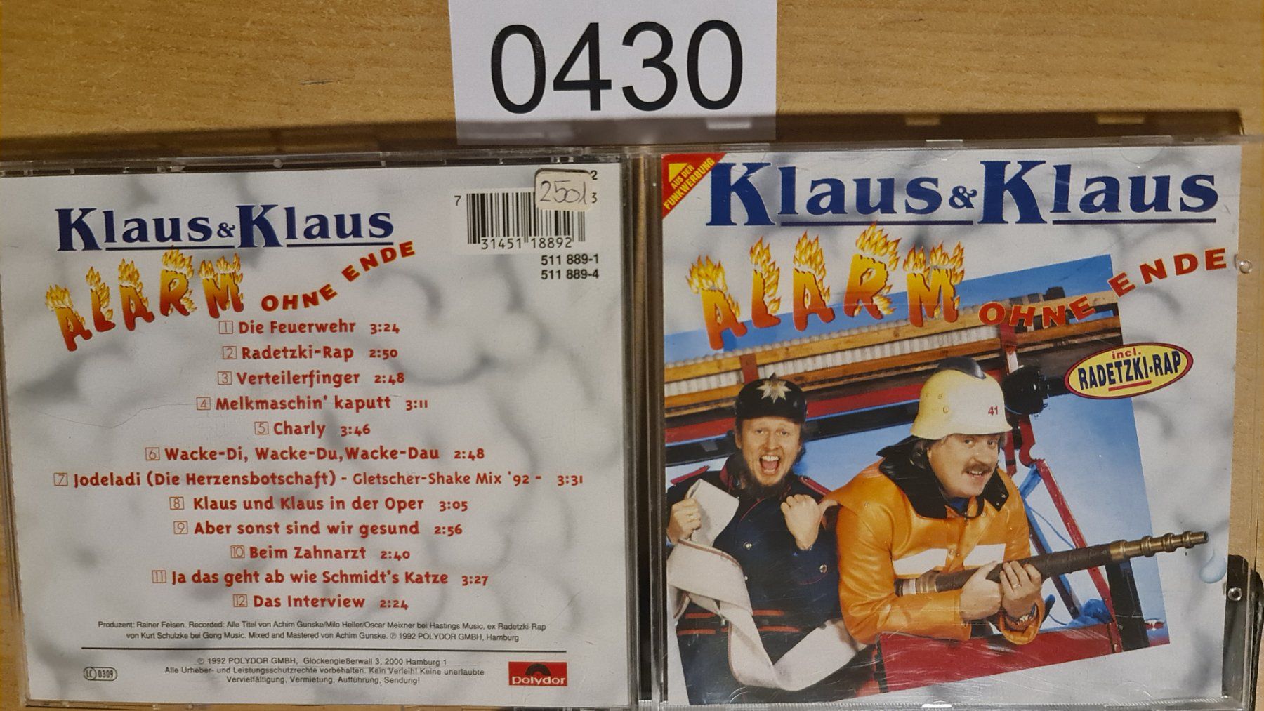 CDs: Klaus & Klaus - Alarm ohne Ende CD – Gebraucht aus Dintikon von Vexi