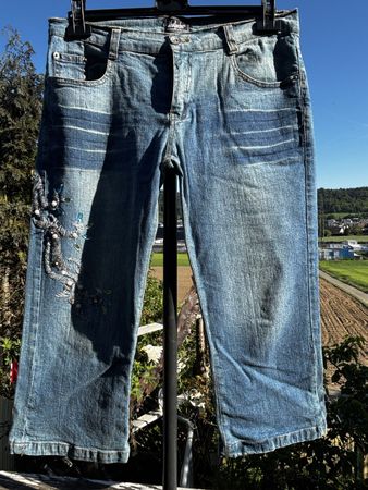 3/4 Jeanshosen 