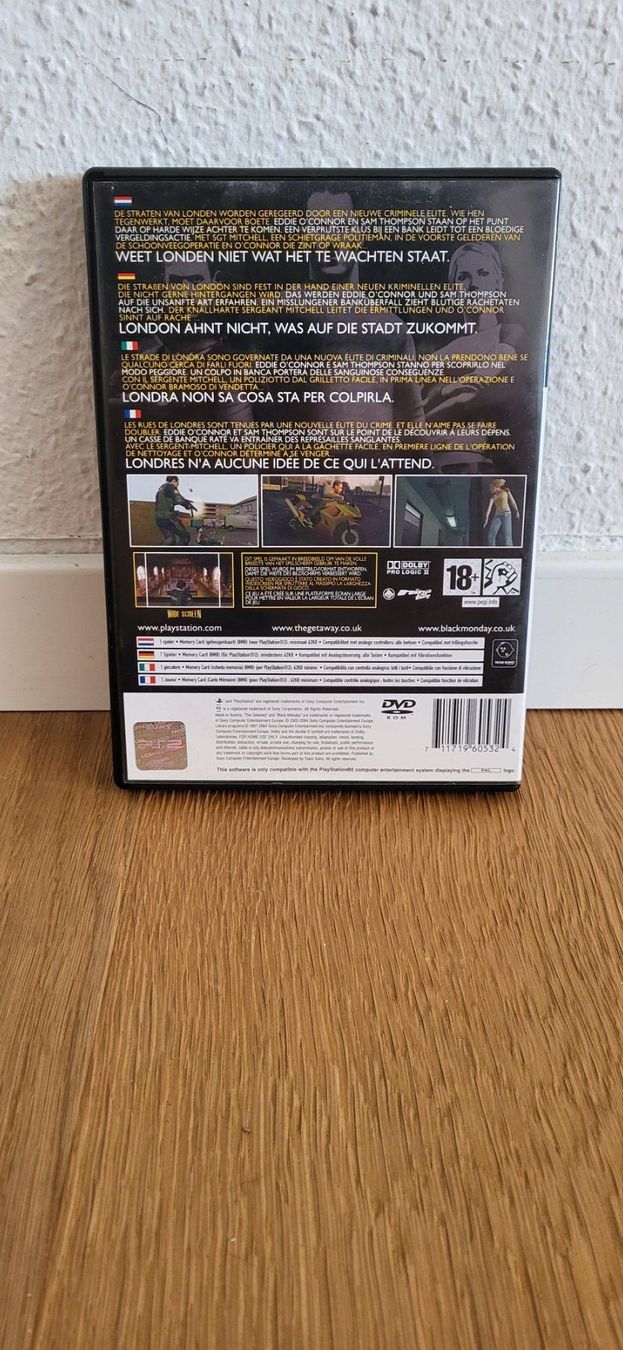 Sony Giochi: PS2 - The Getaway Black Monday – Usato da Münsingen venduto da DigitaleSpielecke 1