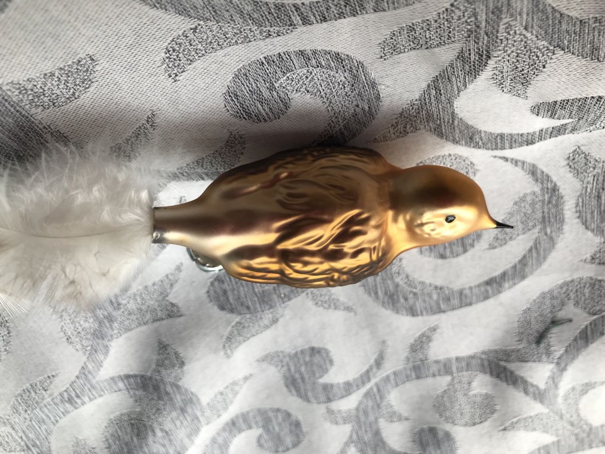 Alle Dekorationen: Goldbrauner Vogel Christbaumschmuck – Neu und originalverpackt aus Alpnach Dorf von marvo 1
