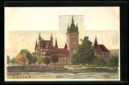 Zürich, Blick zum Landesmuseum