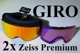 NEU Giro Premium 2x Zeiss Skibrille Ski Snowboard zu Skihelm