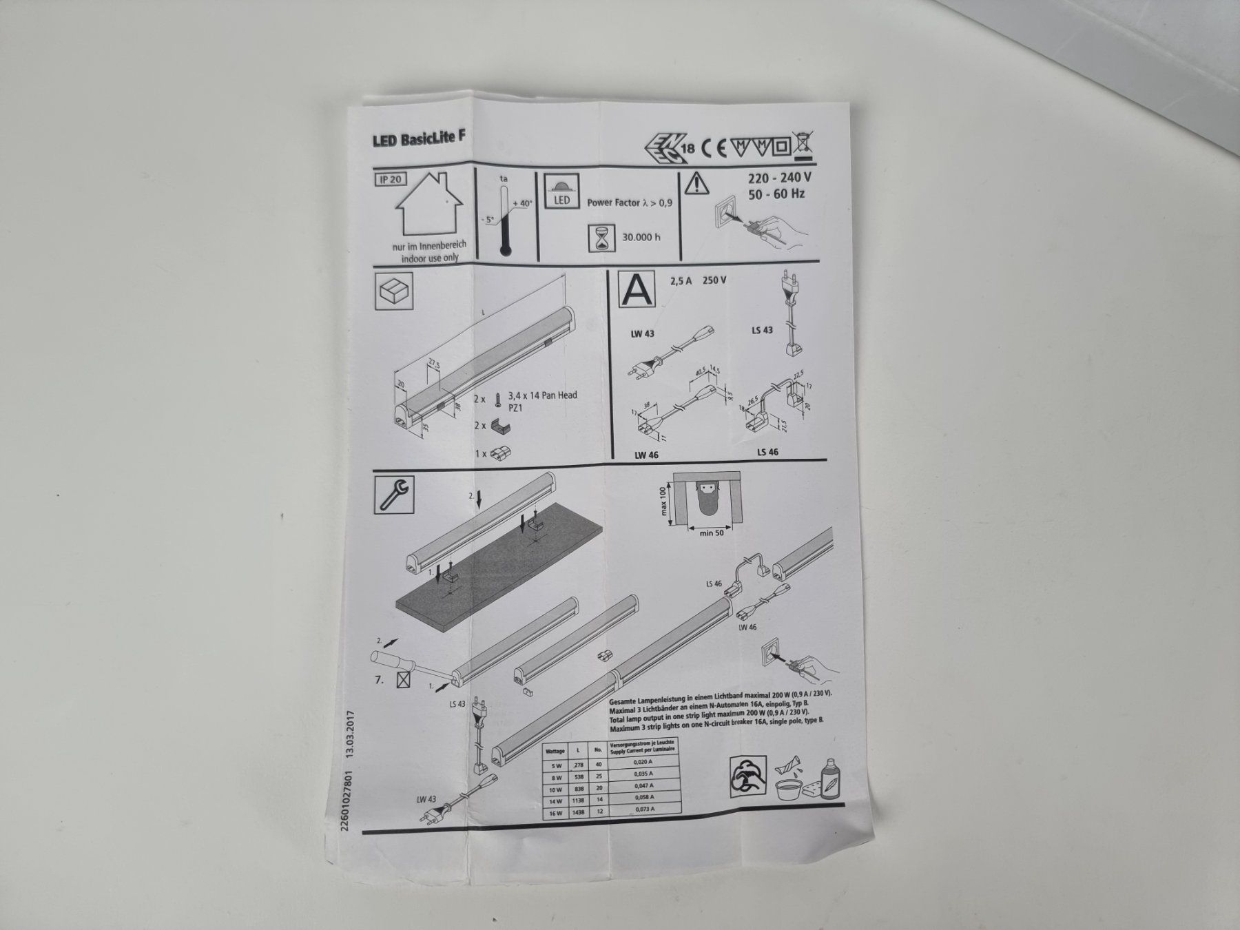 Lampade: HERA Leuchten LED Basiclite F 2er Set – Usato da Urtenen-Schönbühl venduto da Restwert_Schoenbuehl 1