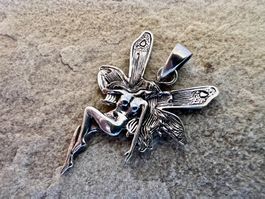 hübscher filigraner Elfen Anhänger in Sterling Silver 925