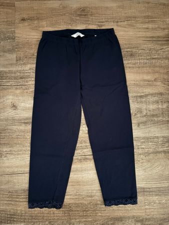 essentials 3/4 Leggings dunkelblau mit Spitze unten - 36/38