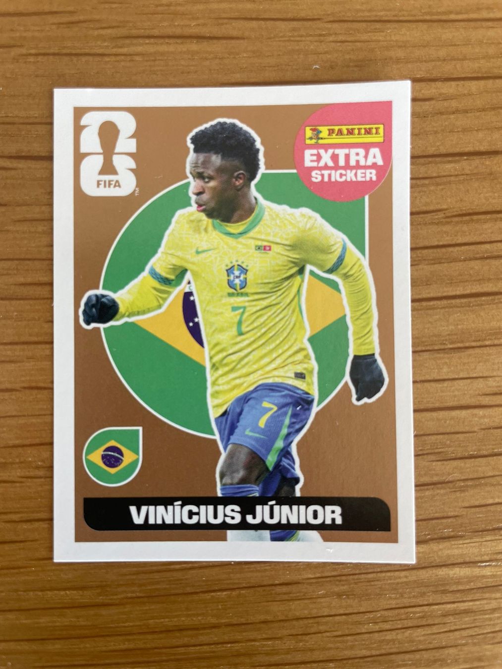 Panini Carte collezionabili: Extra rare Vinicius Junior Extra sticker Bronze  – Usato da Corminboeuf venduto da HugoMagic