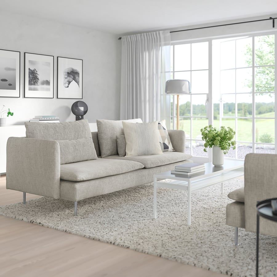 Divani: Sofa Ikea SÖDERHAMN beige 3-seater, Viarp beige – Usato da Zürich venduto da sho_9z5j 6