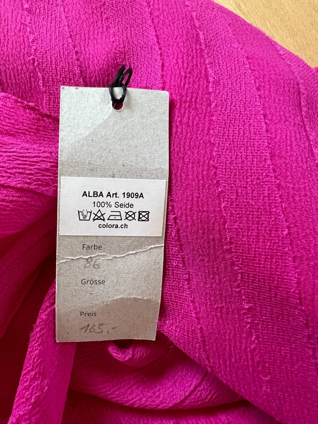 Colora Foulard & Sciarpe: Colora Schal, 100% Seide, Pink, NEU – Nuovo e nell'imballaggio originale da Worb venduto da farben20zauber 1