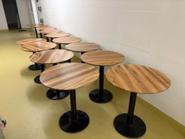Runde Tische, Tisch, Holztisch, Bistrotisch