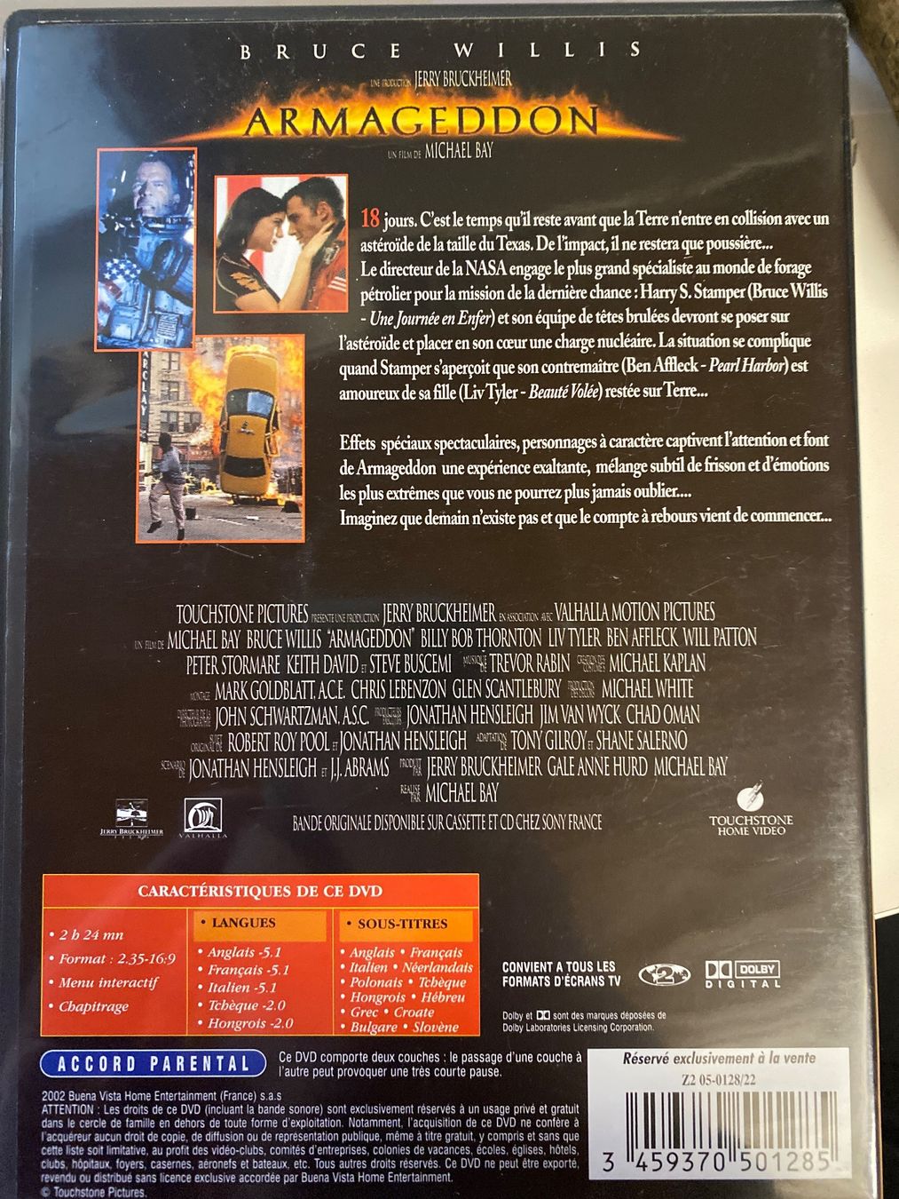 Tutti i DVDs: DVD - Armageddon - Bruce Willis - Edition Spéciale – Usato da Le Brassus venduto da cinema13 1