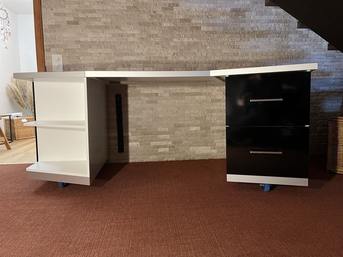 Scrivanie: Bureau d'angle UNIQUE 202cm – Qualité Pro - Démontable – Usato da Geneveys-Coffrane venduto da les_6cms 2