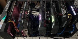 Mining Rig Mix, 6 GPU voll funktionsfähig non LHR