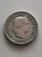 Abart 5 Rp. 1908 H ohne Querstrich