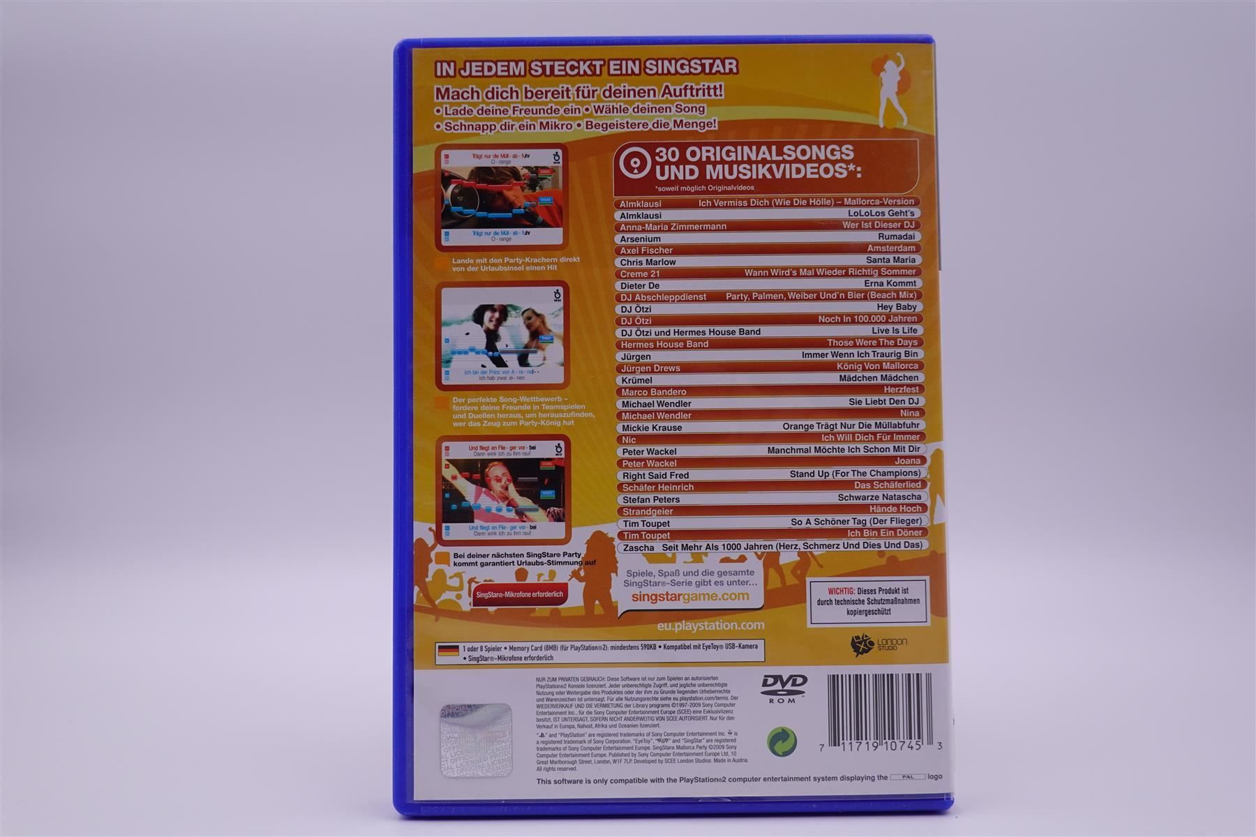 Sony Giochi: Singstar Mallorca Party (PS2) – Usato da Herisau venduto da ZelliZone 1