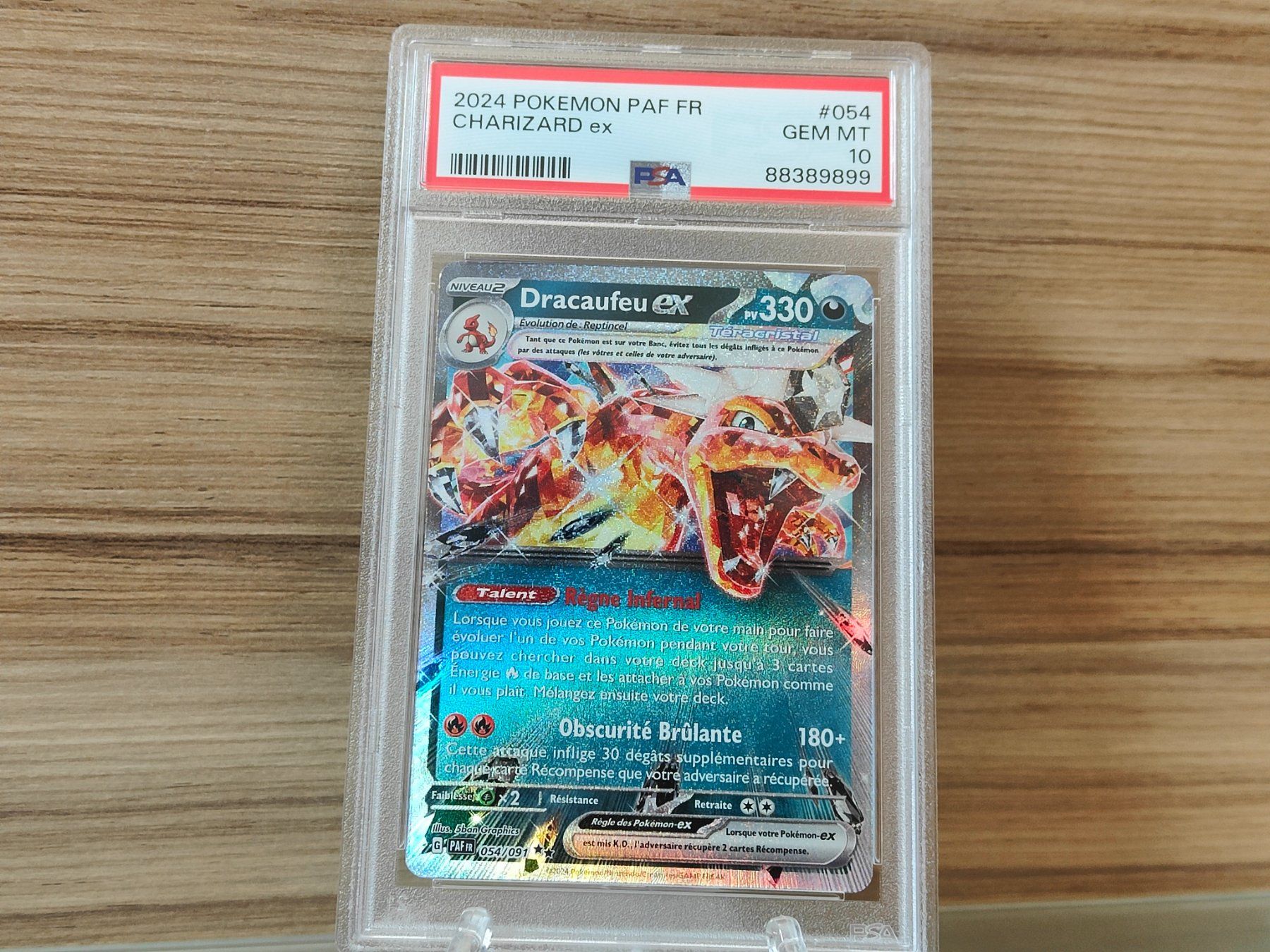 Pokémon Carte collezionabili: (PSA 10) Charizard ex #54, FR, Carte Pokémon gradée – Nuovo e nell'imballaggio originale da Châtelaine venduto da Chompis