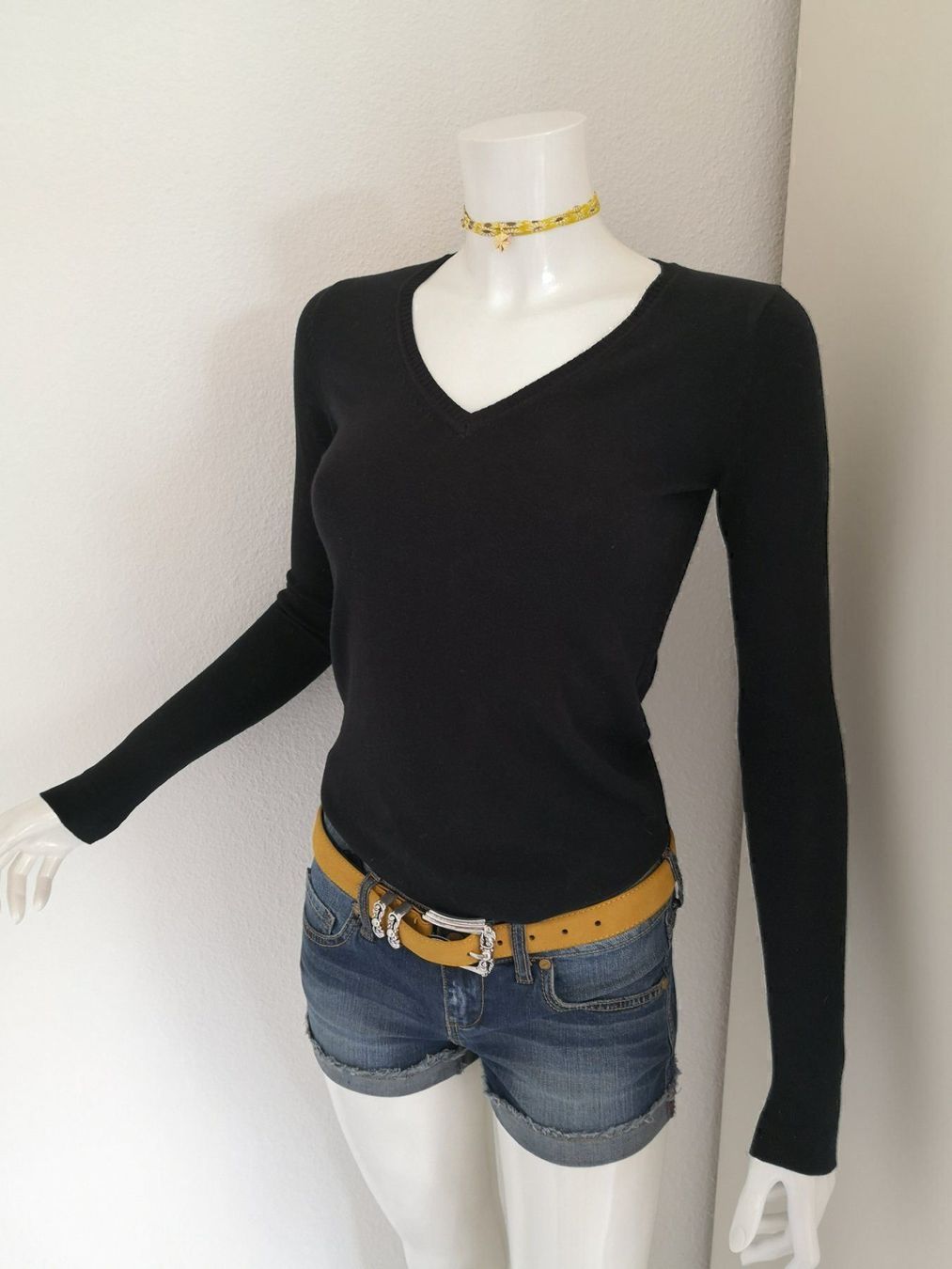 Mango Pullover & Sweatshirts: 🤩MANGO STRICK PULLOVER SCHWARZ V-SCHNITT NEU & D&G P. – Neu (gemäss Beschreibung) aus Olten von Naja-Twins-Twins 1