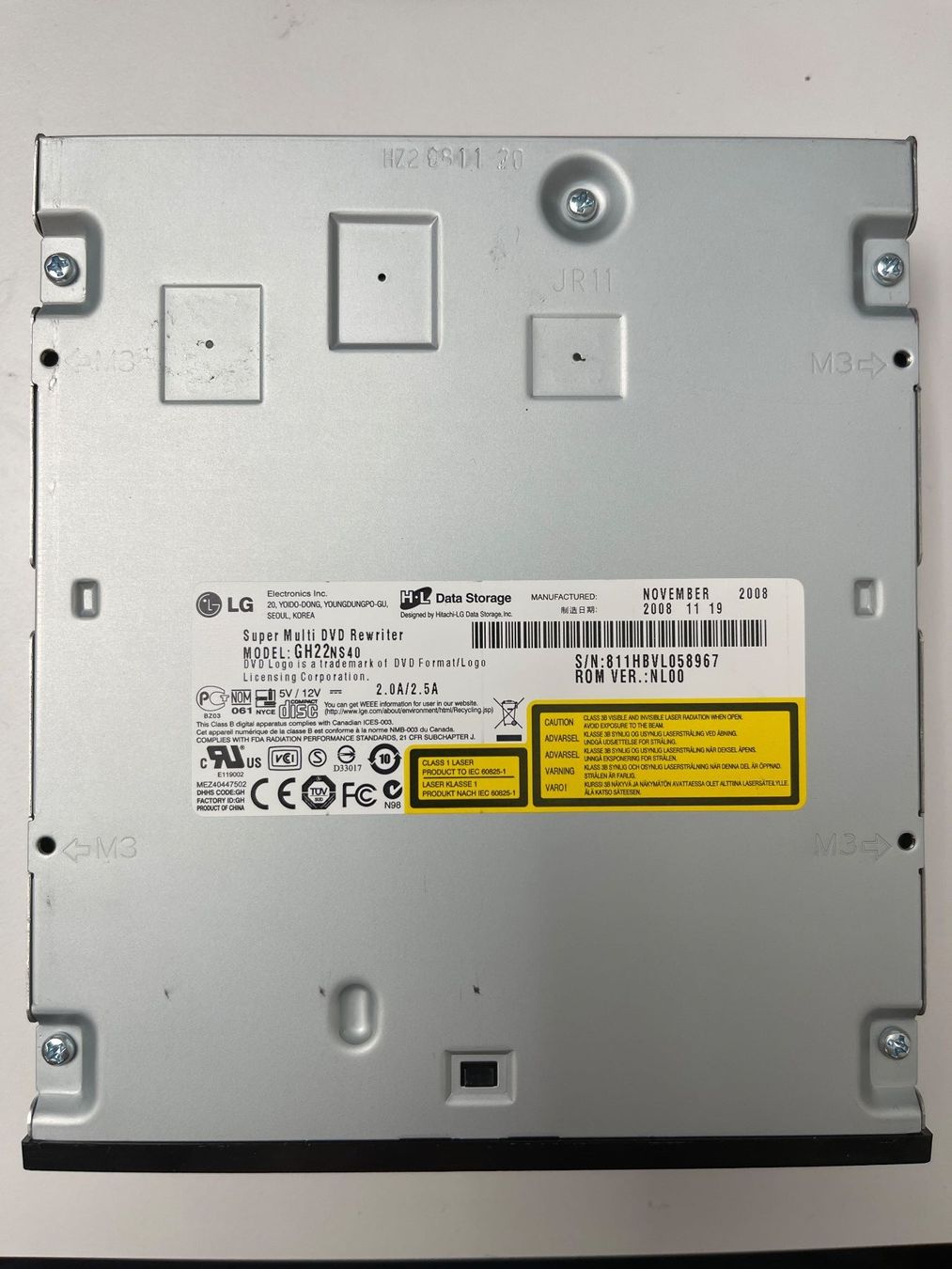 LG PCs: LG GH22NS40 BBB 22x DVD RAM Brenner Rewriter – Gebraucht aus Ehrendingen von  2