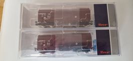 Roco H0 76041 2-tlg. Set: Teleskophaubenwagen, DB, NEU ( 2 )