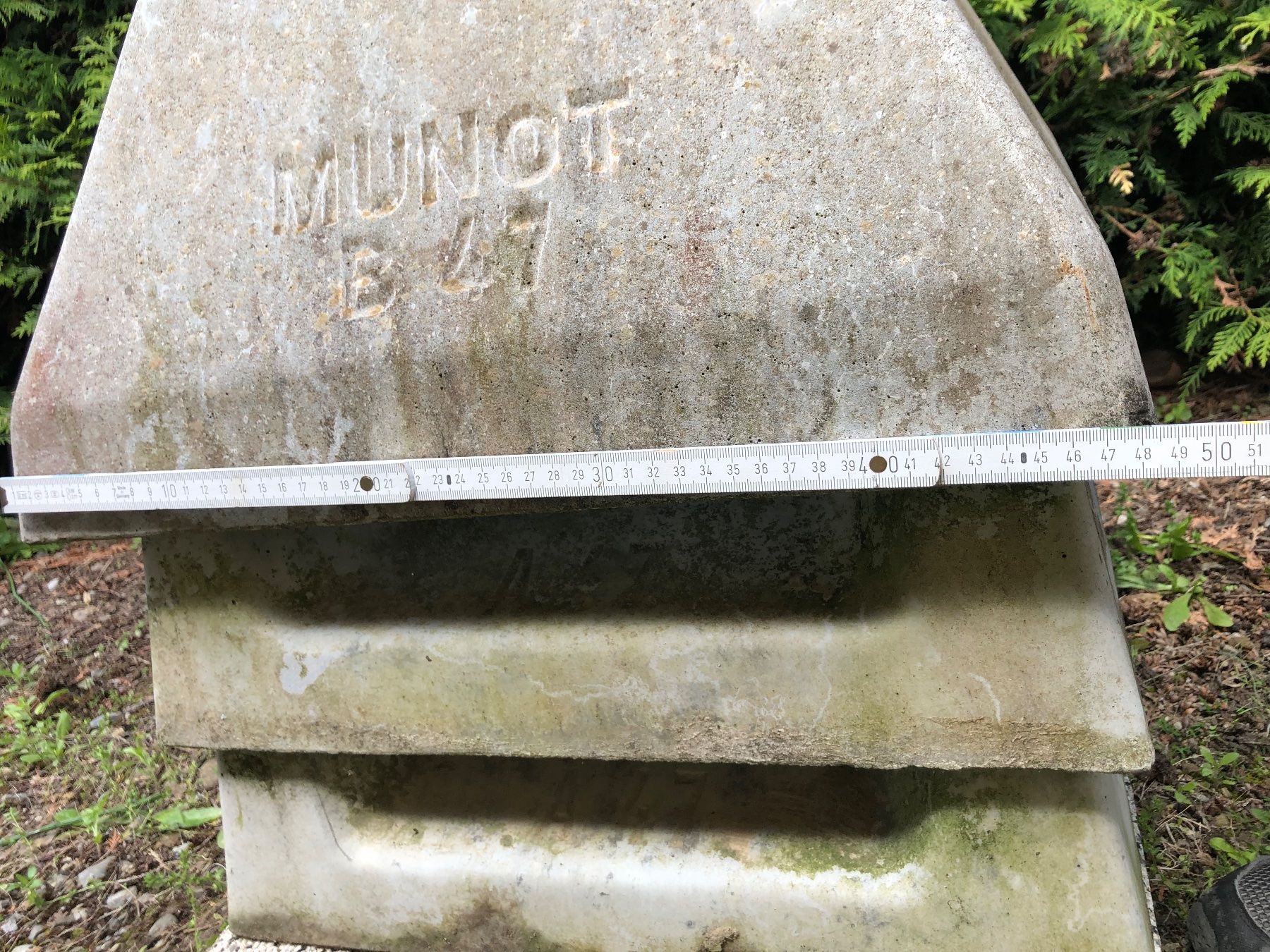 Camini: Kaminabdeckung MUNOT B 47, grau – Usato da Widen venduto da Paperboy2 3