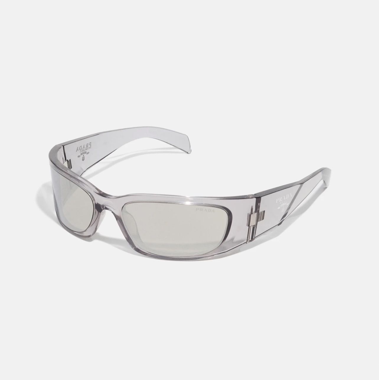 Prada Occhiali & Lenti: *PRADA Unisex - Sonnenbrille - Transparent GREY/LIGHT GREY – Nuovo e nell'imballaggio originale da Oberaach venduto da Dandy2021