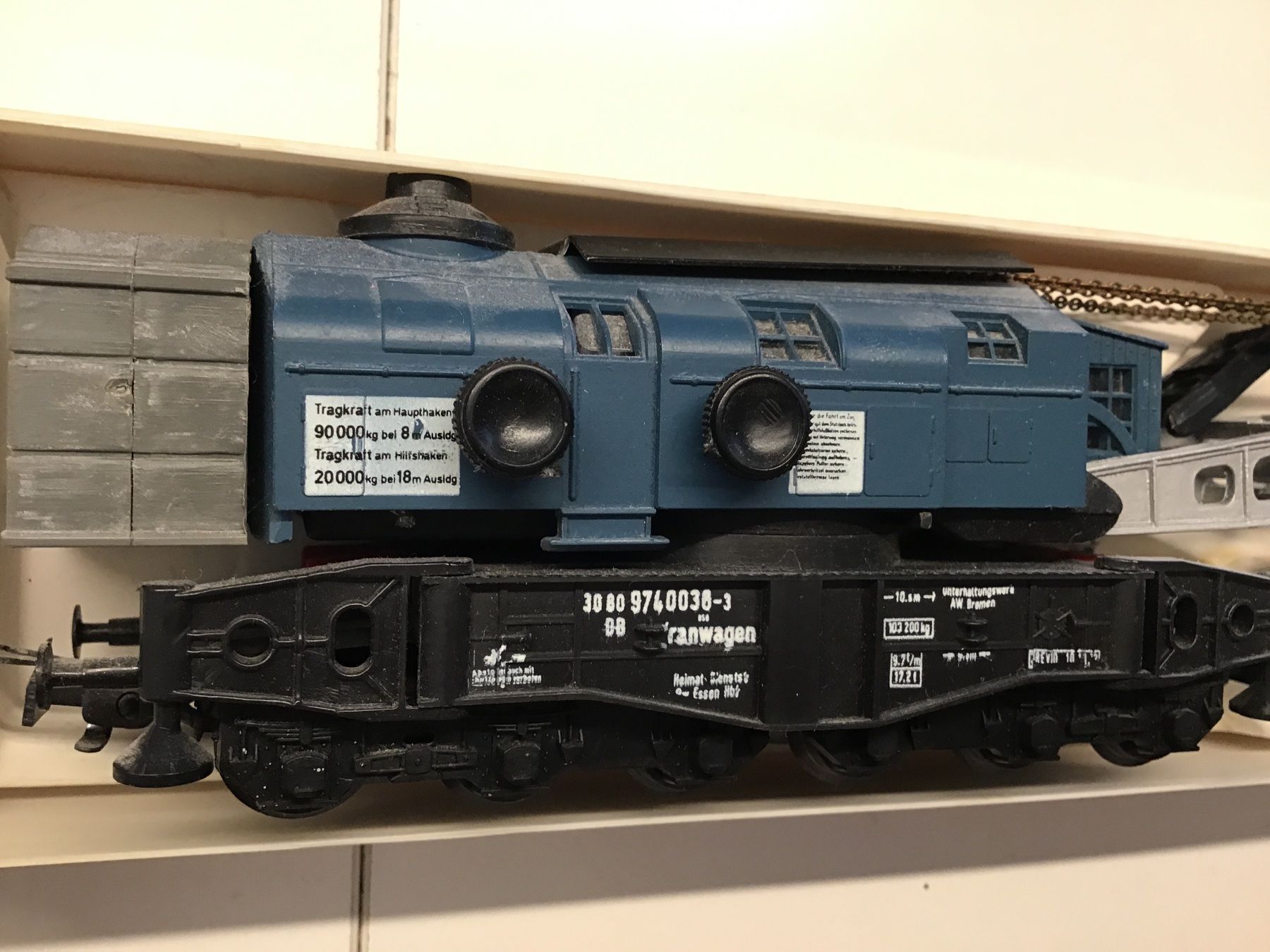 Liliput Modellini di ferrovie: Modellbau Kranwagen 210 03 LILIPUT – Usato da Männedorf venduto da Modelle-aller-Art 1