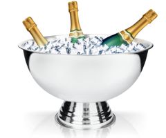 Gastro Champagnerschale Sektkühler Edelstahl Schale XXL 40cm