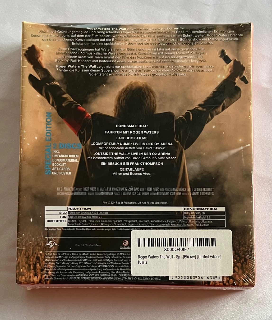 Tutti i DVDs: Roger Waters - The Wall / BR DVD, 2 Disc Special Edition,OVP – Nuovo e nell'imballaggio originale da Schaffhausen venduto da Mond689 1