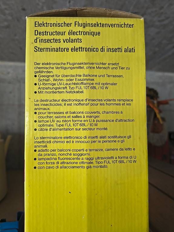 Sonstiges für Haushalt & Wohnen: UV Insektenvernichter – Gebraucht aus Waedenswil von Jetztodernie 1