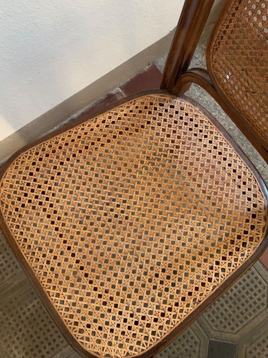 Thonet Stühle: 2 originale THONET Bugholzstühle mit Wiener Geflecht – Gebraucht aus Zollikon von cmf3 6
