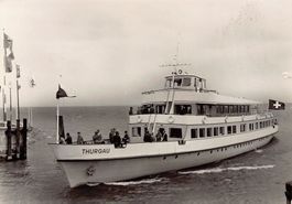 Bodensee, MS THURGAU, gelaufen 1962