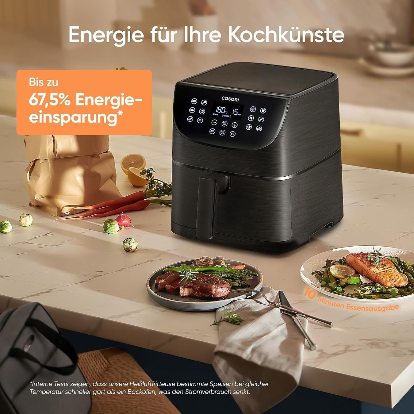 Elettrodomestici da cucina: Heissluftfritteuse Airfryer 5.5L 1700W Touch 11 Programme – Nuovo e nell'imballaggio originale da Genève venduto da Top-Trend 3