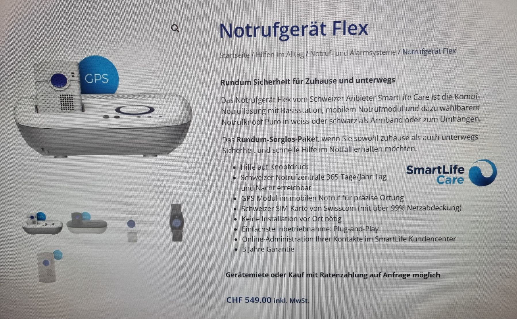 SmartLife Care Sistemi d'allarme: SmartLife Care Flex – Nuovo (secondo la descrizione) da Agarn venduto da gaschi9669
