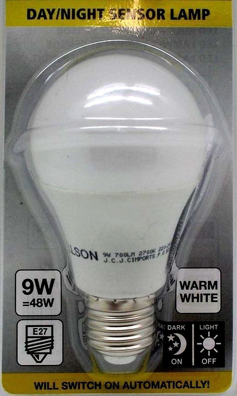 Lampen: LED-LAMPE MIT   TAG / NACHT   SENSOR    9W / E27 – Neu und originalverpackt aus St. Gallen von schnaeppchen-preise