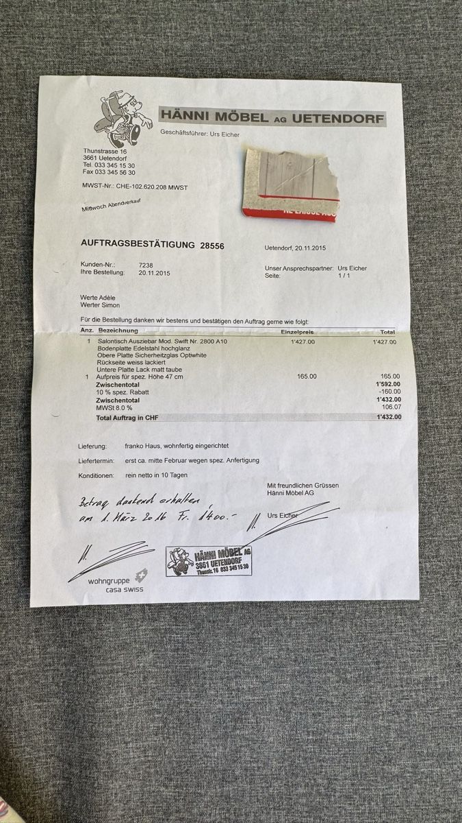 Tavoli: Disgner salon tisch – Usato da Bern venduto da Cytyttny 4