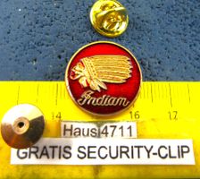 HD PIN INDIAN MOTOR CYCLES USA GEGPRÄGT GOLDIG