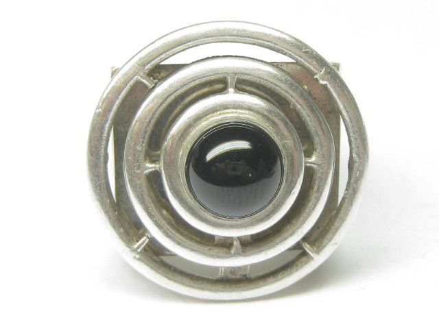 Anelli: Vintage Ring Silber 925 Onyx Gr. 58 – Usato da Ermatingen venduto da Decovin 1