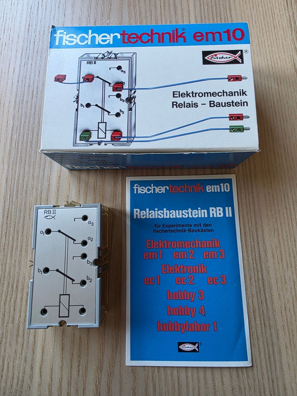 Fischer Kit di costruzioni: Fischertechnik Fischer Technik Relais RB ll Silberling – Usato da Stein SG venduto da nxr_vzv9 1