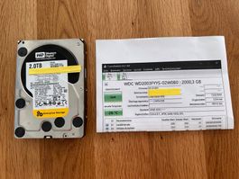 WD RE4 2TB Enterprise HDD WD2003FFYS 3.5 Zoll Festplatte