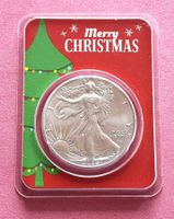 LIBERTY - MERRY CHRISTMAS - 1 OZ FEINSILBER