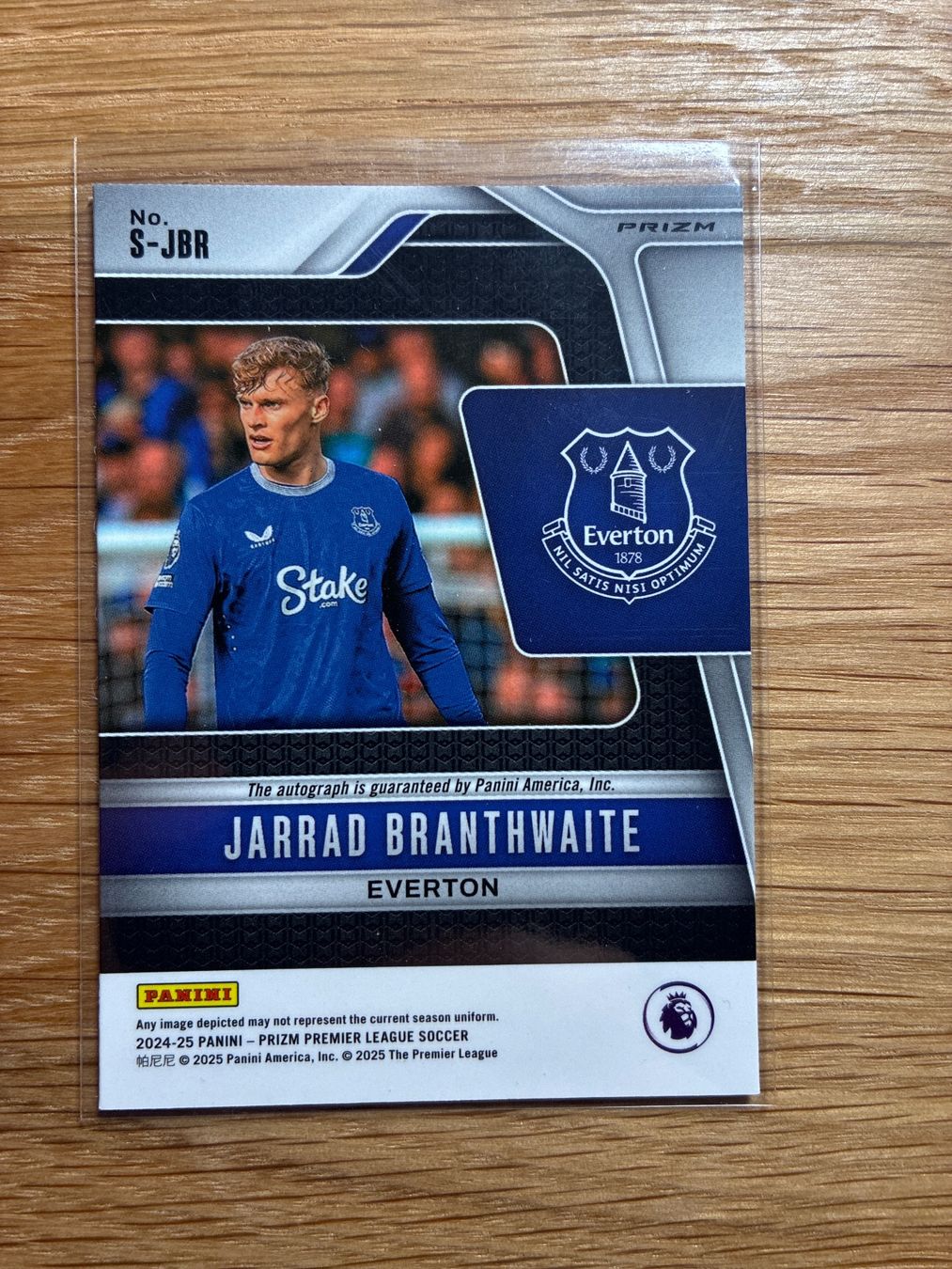 Topps Carte collezionabili: Panini Prizm Jarrad Branthwaite Everton Autogramm – Usato da Wangenried venduto da Garagara 1