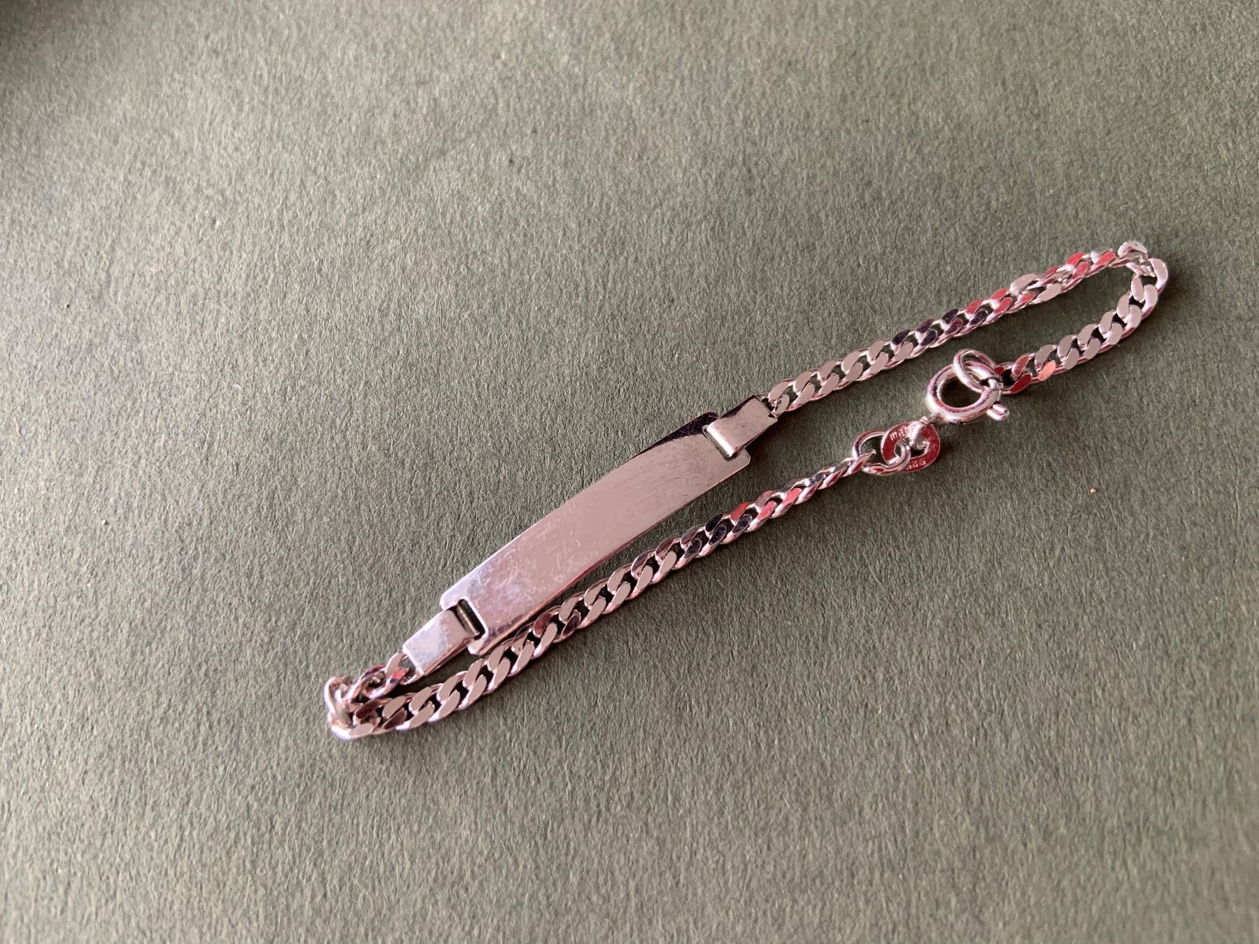 Armbänder & -reifen: Kinder-Namenskette (16 cm) silber – Gebraucht aus Laufen von Bellebellezza 7